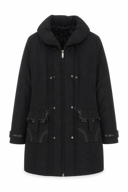 Unisex Adults UK Size 12 Gerry Weber Black Parka Coat