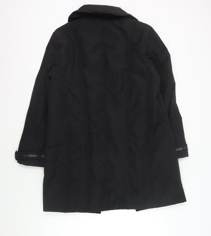 Gerry Weber Unisex Black Parka Coat, Size 12, Long Sleeve