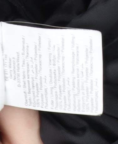 Gerry Weber Unisex Black Parka Coat, Size 12, Long Sleeve