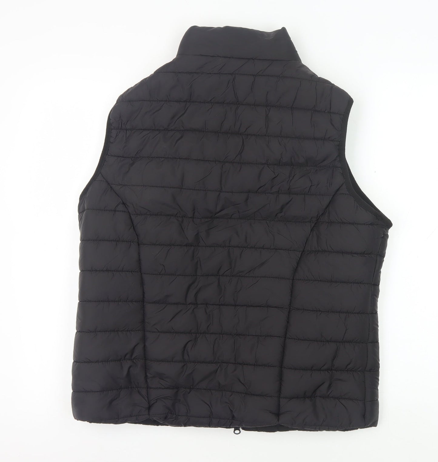 Boohoo Black Women's Puffer Waistcoat Size 10