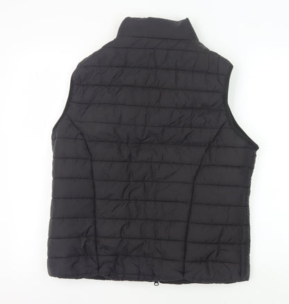 Boohoo Black Women's Puffer Waistcoat Size 10