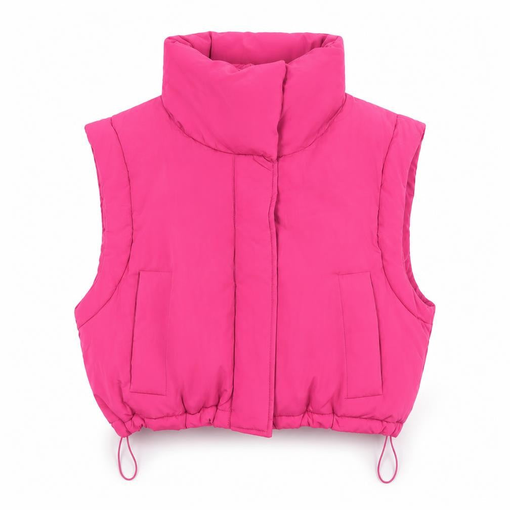 Womens UK Size 10 Pull & Bear Pink Puffer Jacket