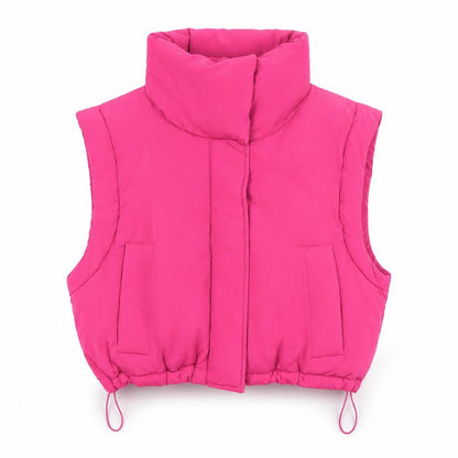 Womens UK Size 10 Pull & Bear Pink Puffer Jacket