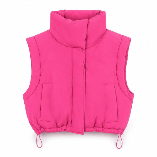 Womens UK Size 10 Pull & Bear Pink Puffer Jacket
