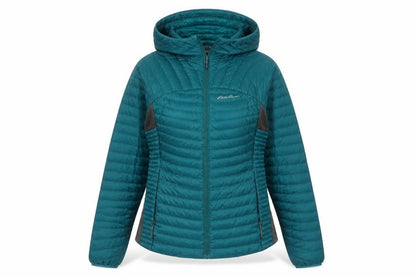 Womens UK Size S Eddie Bauer Green Puffer Jacket