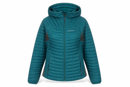 Womens UK Size S Eddie Bauer Green Puffer Jacket