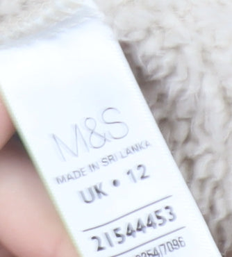 Marks & Spencer Women's Beige Jacket Size 12 Casual