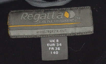 Regatta Women's Black Fleece Jacket, Size 8, Full Zip