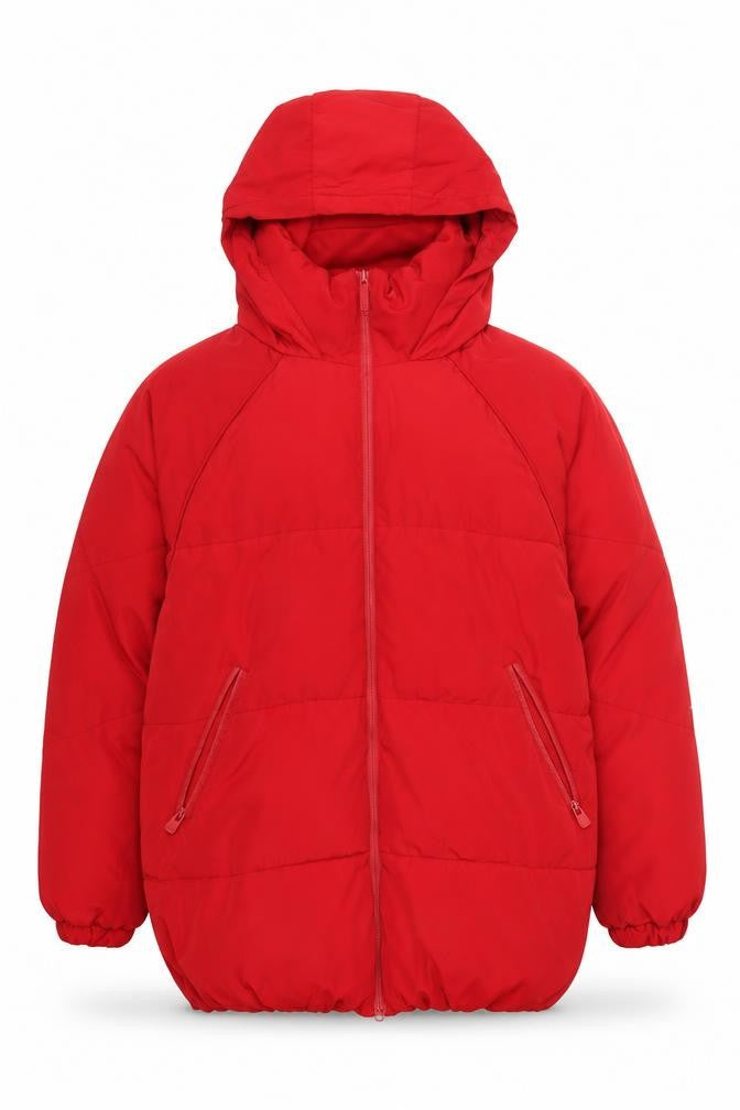 Pull&Bear Red Puffer Jacket for Men