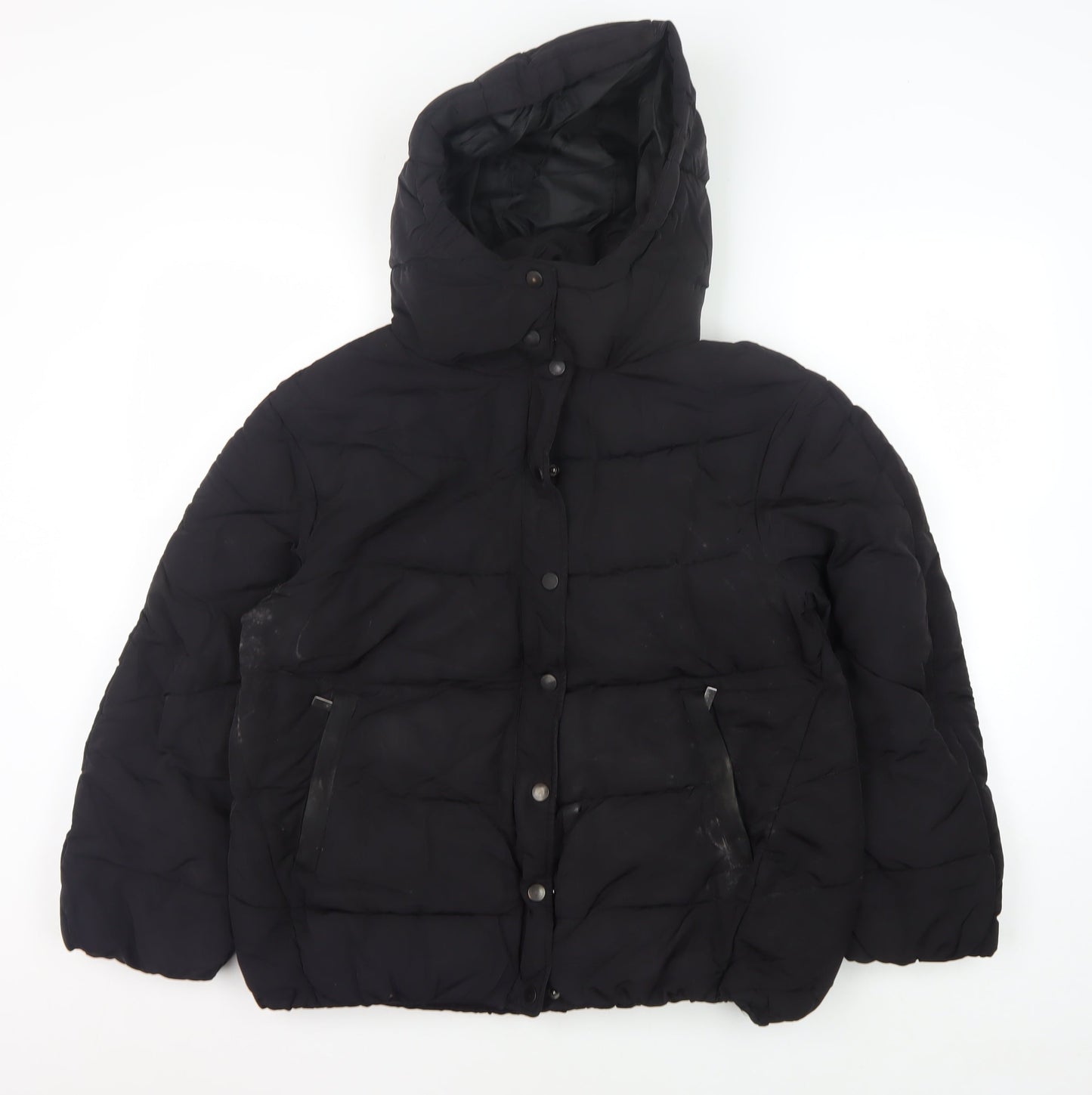 R essentiel Women's Black Puffer Jacket Size 10