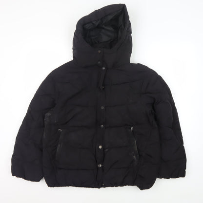 R essentiel Women's Black Puffer Jacket Size 10