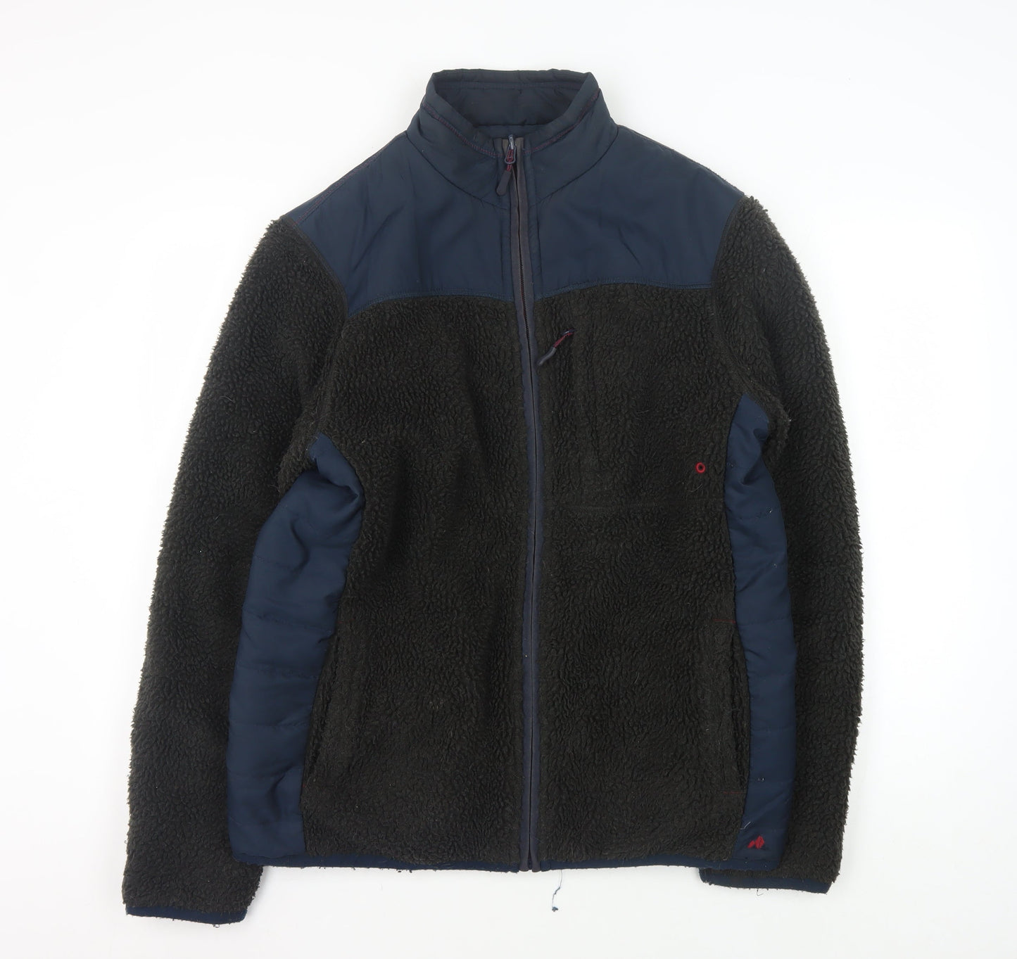 White Stuff Men's Black Fleece Jacket M Casual