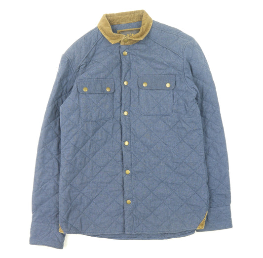 Asylum Heritage Men's Blue Quilted Jacket M