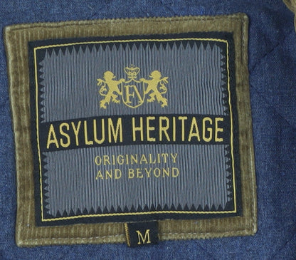 Asylum Heritage Men's Blue Quilted Jacket M