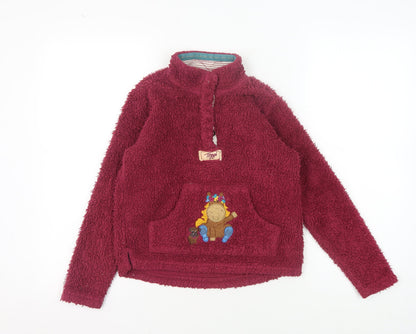 Toggi Girls Red Fleece Pullover Sweatshirt 7-8 Years