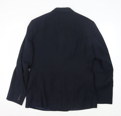 Mens UK Size 40 Topman Regular Blue Suit Jacket