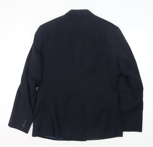 Mens UK Size 40 Topman Regular Blue Suit Jacket