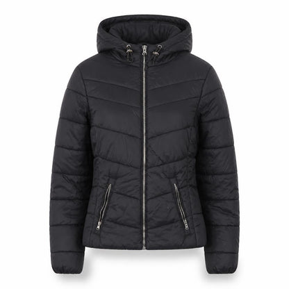 Womens UK Size S Bershka Black Puffer Jacket