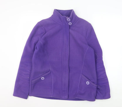 Womens UK Size 12 Marks and Spencer Purple Full Zip Sweatshirt