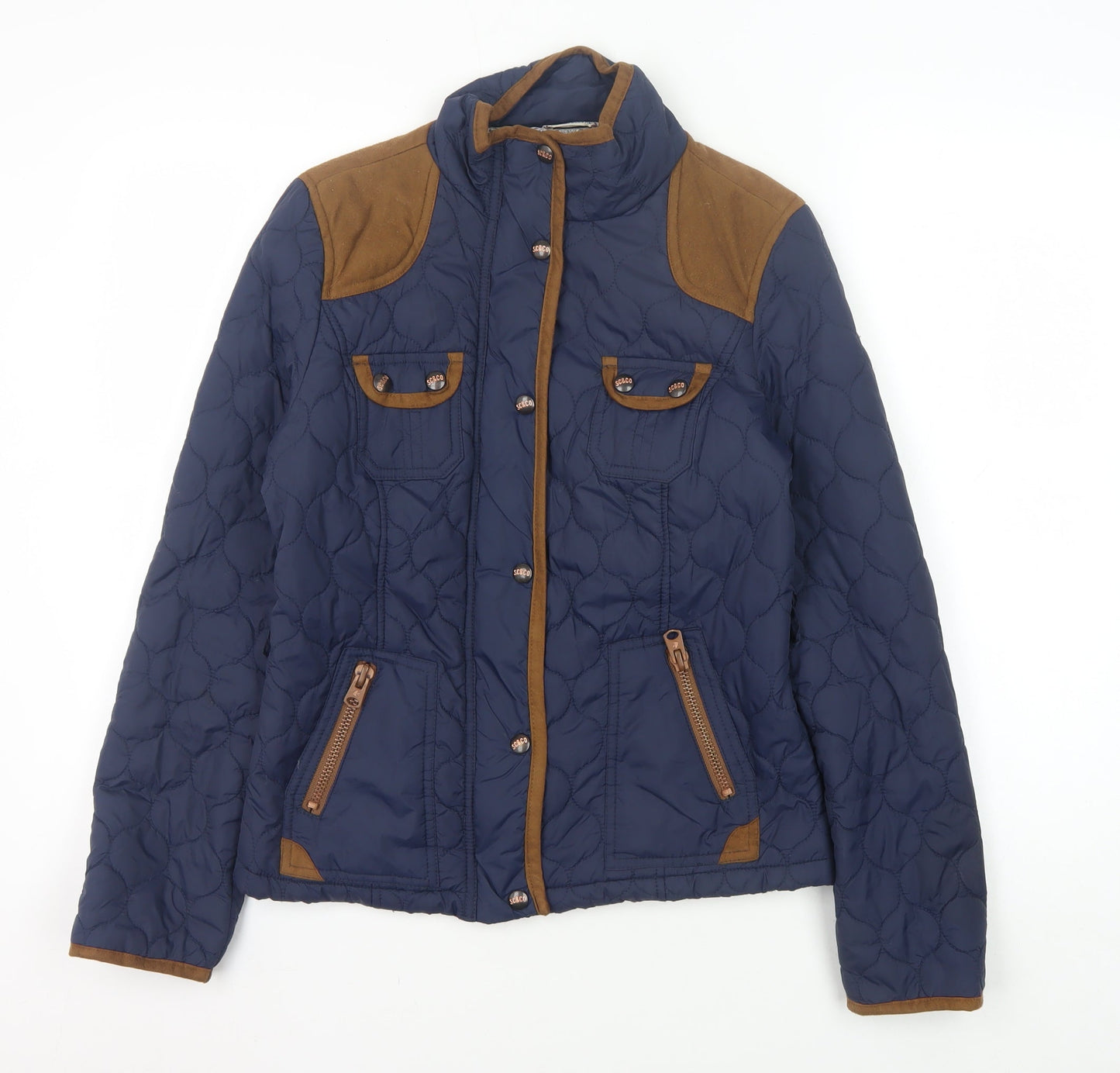 Womens UK Size 8 SoulCal & Co Blue Puffer Jacket