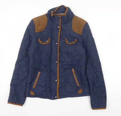 Womens UK Size 8 SoulCal & Co Blue Puffer Jacket