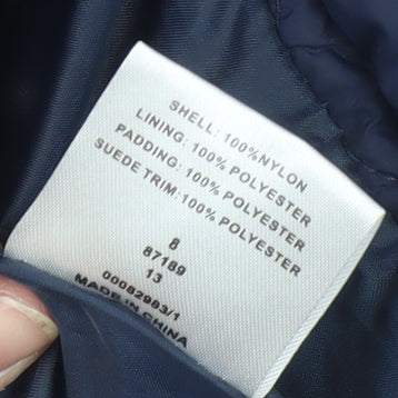 Womens UK Size 8 SoulCal & Co Blue Puffer Jacket