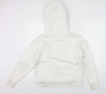 Tommy Jeans Women Ivory Hoodie Logo XS