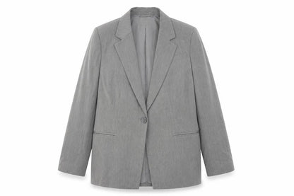 Unisex Adultss UK Size UK 14 H&M Regular Grey Suit Jacket