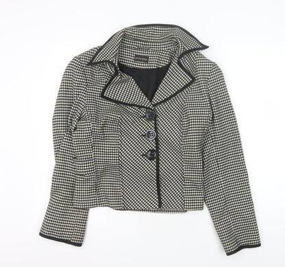 Principles Women's Black Houndstooth Blazer Jacket