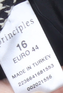 Principles Women's Black Houndstooth Blazer Jacket