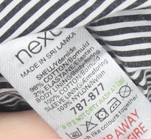 Next Women's Grey Pinstripe Blazer Size 12