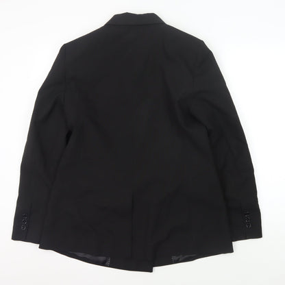 MNG Women's Black Double-Breasted Blazer L