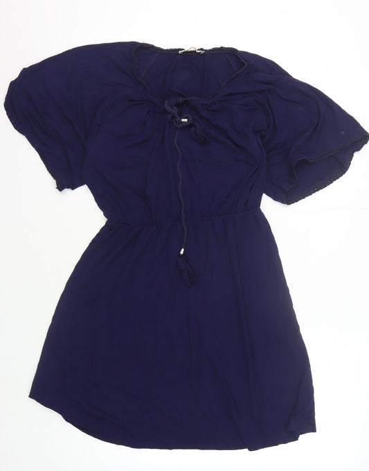 Oasis Women's Blue A-Line Dress Size S