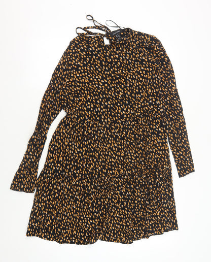 New Look Women's Black Dress Size 8 Long Sleeve