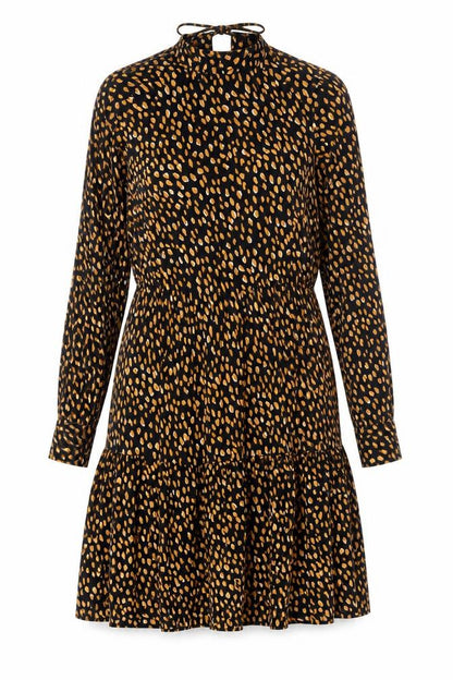 New Look Women's Black Dress Size 8 Long Sleeve