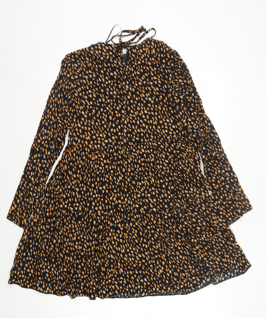 New Look Women's Black Dress Size 8 Long Sleeve