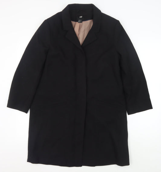 Unisex Adults UK Size 40 H&M Black Overcoat