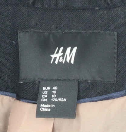 Unisex Adults UK Size 40 H&M Black Overcoat