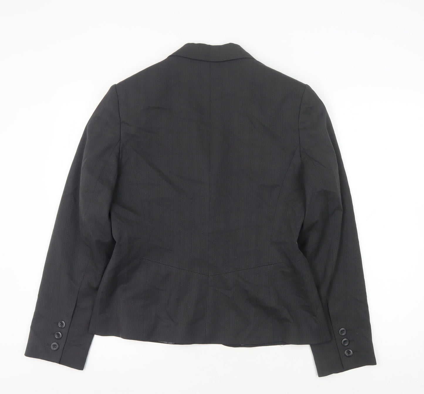 Next Women's Black Pinstripe Blazer Size 14