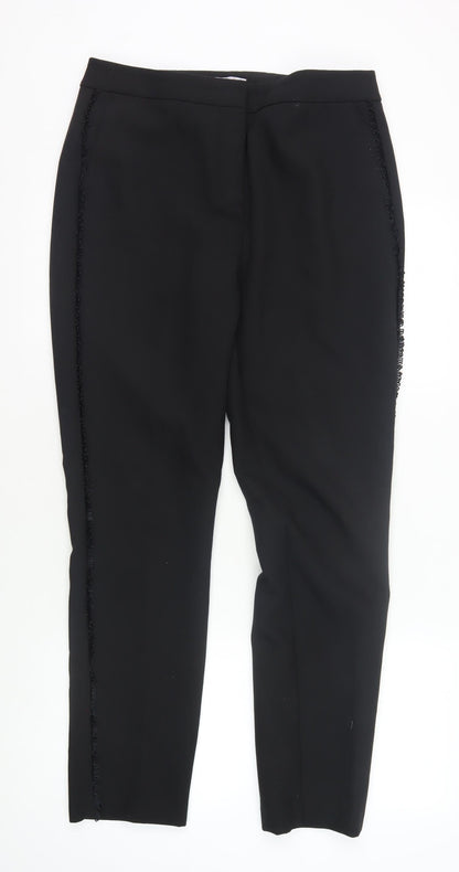 Womens UK Size 12 Marks and Spencer Regular Fit  Black Trousers