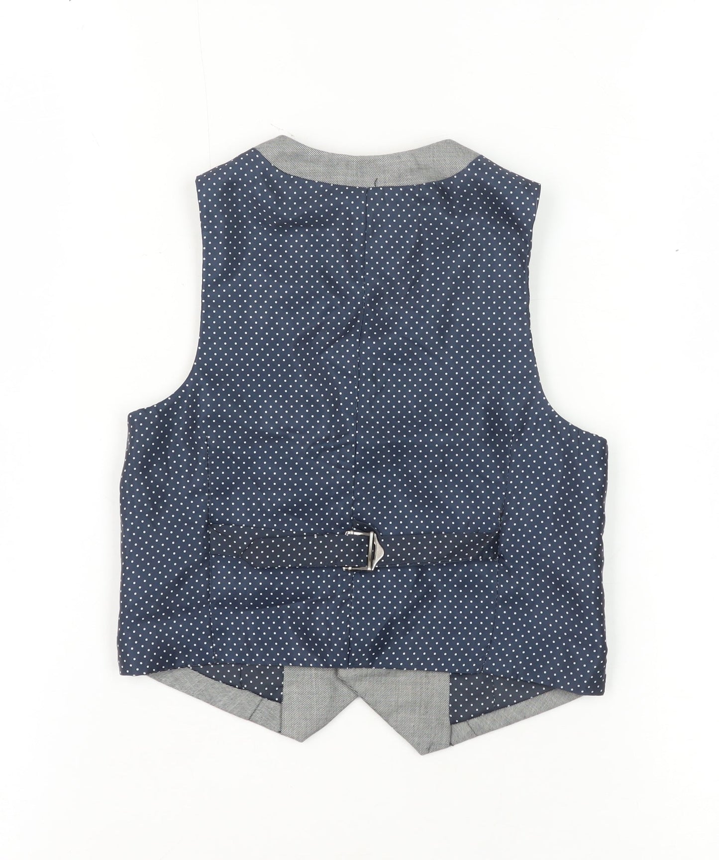 Next Boys Grey Waistcoat 3 Years Polka Dot Formal Wear