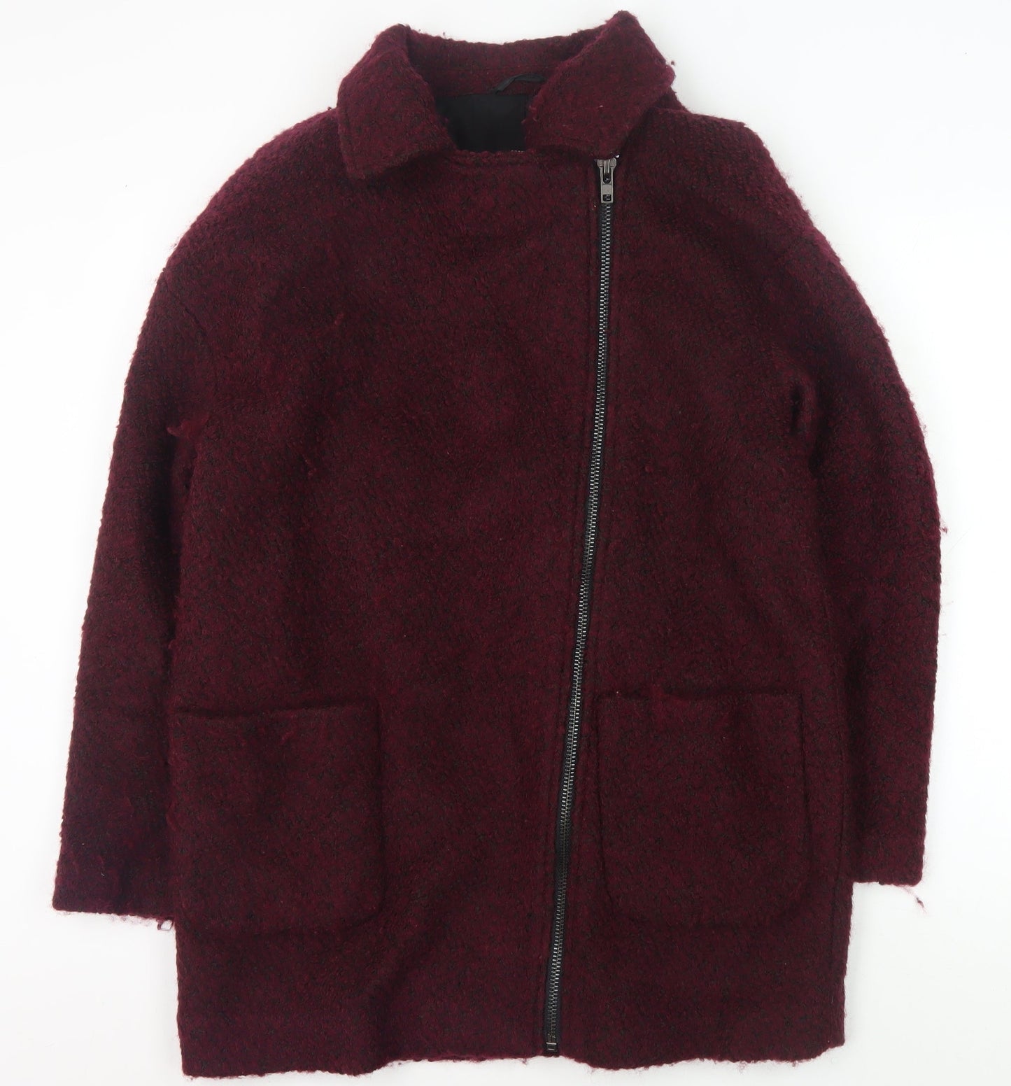 Forever 21 Women's Red Mid-Length Coat, Size L