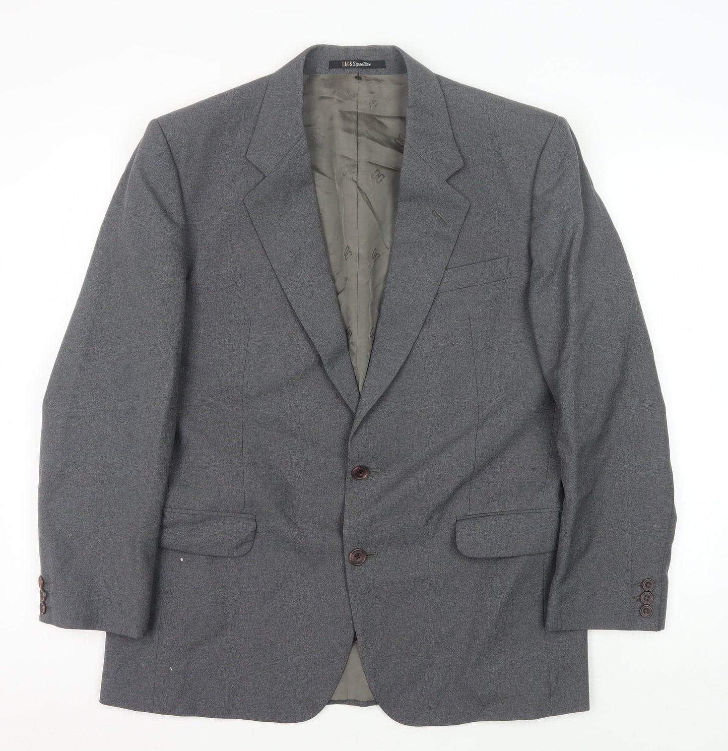 Mens UK Size 48 DAKS Regular Grey Suit Jacket