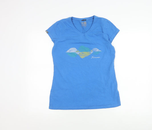 Karrimor Women's Blue V-Neck T-Shirt Size 12