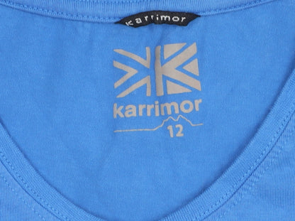 Karrimor Women's Blue V-Neck T-Shirt Size 12