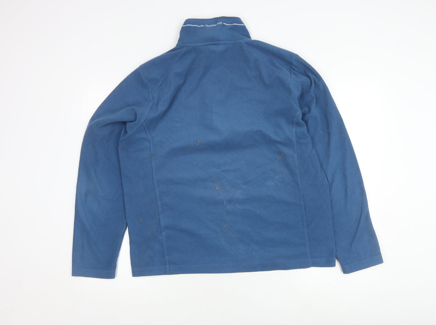 Mens UK Size M Craghoppers Blue 1/4 Zip Sweatshirt