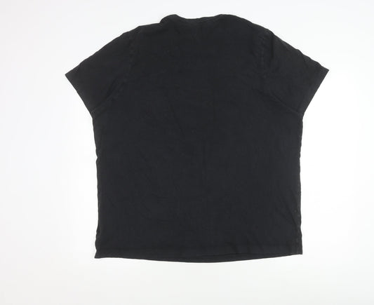 Nike Men's Black XL Crew Neck Logo T-Shirt