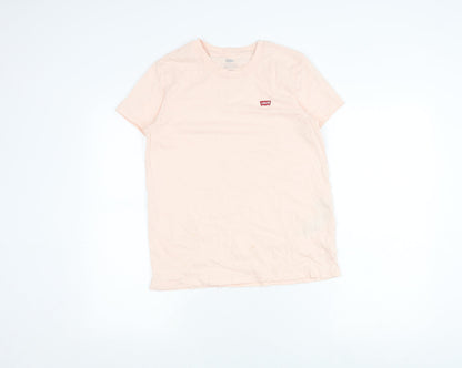 Womens UK Size S Levi's Pink Jersey T-Shirt
