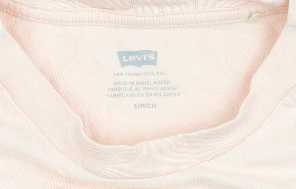 Womens UK Size S Levi's Pink Jersey T-Shirt