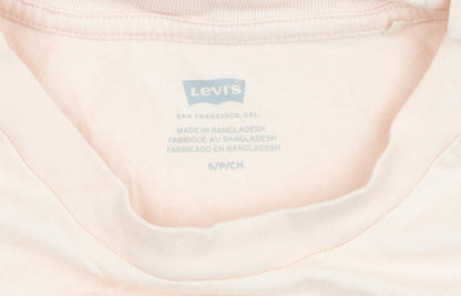 Womens UK Size S Levi's Pink Jersey T-Shirt